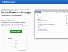 Tablet Screenshot of bookmarks2.com